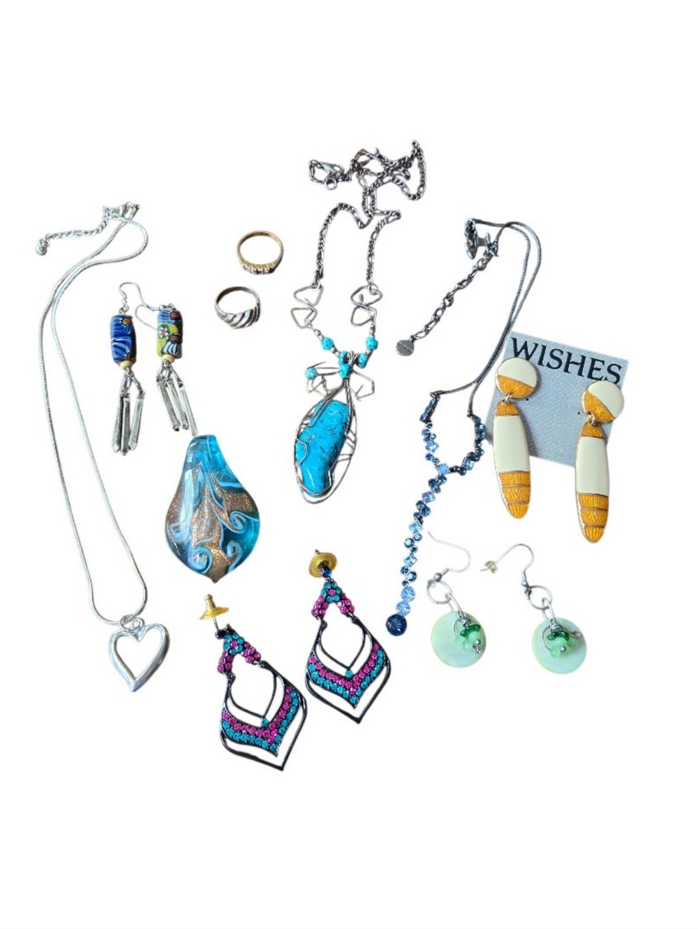 Assorted Blue and Turquoise Women's Jewelry Set